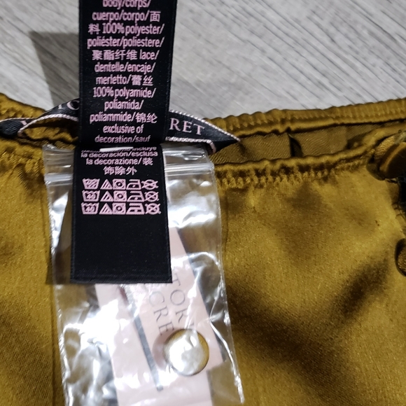 Victoria's Secret Satin Lace Side Button Slip Skirt - Picture 3 of 7